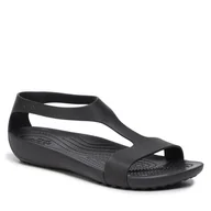 Sandały damskie - Sandały Crocs Serena Sandal W 205469 Czarny - miniaturka - grafika 1