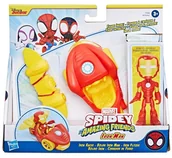 Figurki dla dzieci - Spider-Man, Spidey i Super-Kumple Pojazd Podstawowy - iron Man i iron Racer, F74585 - miniaturka - grafika 1