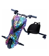 Pojazdy elektryczne dla dzieci - GOKART ELEKTRYCZNY NA 3 KOŁA SKUTER POJAZD DESKOROLKA ELEKTRYCZNA LED DRIFT - miniaturka - grafika 1