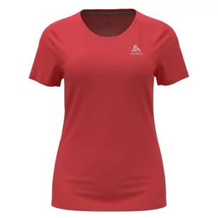 Koszulka z krótkim rękawem trekkingowa damska Odlo T-shirt F-DRY czerwona - Koszulki sportowe damskie - miniaturka - grafika 1