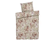 Pościel - LIVARNO home Pościel flanelowa, 140 x 200 cm (Kwiaty/brązowy) - miniaturka - grafika 1