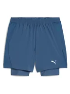Spodenki męskie - Puma Szorty 2w1 "Velocity" w kolorze niebieskim do biegania - miniaturka - grafika 1