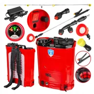 Opryskiwacze - Opryskiwacz Akumulatorowy Plecakowy Ciśnieniowy Elektryczny 16 Litrów Poj - miniaturka - grafika 1