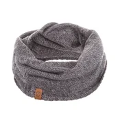 Apaszki i szaliki męskie - Męski zimowy komin brodrene k3 jasnoszara mulina - miniaturka - grafika 1