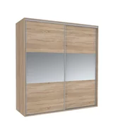 Szafy - Szafa Tivoli 182X210 S/4Ds/2L Dąb Sonoma / Lustro - miniaturka - grafika 1