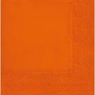 Folia, papier śniadaniowy, serwetki - Serwetki Unicolor 33x33 SDL110402 orange - miniaturka - grafika 1