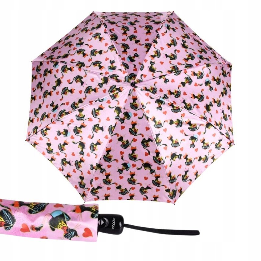 PARASOLKA DAMSKA DOPPLER SKŁADANA AUTOMATYCZNA POKROWCEM ELEGANCKI PREZENT