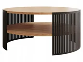 Ławy i stoliki kawowe - okrągły Stolik Kawowy do salonu Fikoli - miniaturka - grafika 1