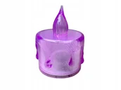 Świece - Świeczka elektroniczna LED świeca na baterie WKŁAD DO ZNICZA 5 CM mix - miniaturka - grafika 1