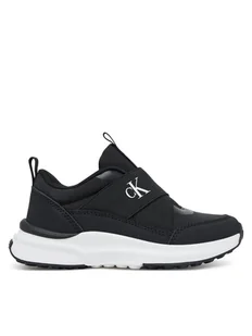 Calvin Klein Sneakersy Low Cut Sneaker V3X9-83172-1845 S Czarny - Buty dla chłopców - miniaturka - grafika 1