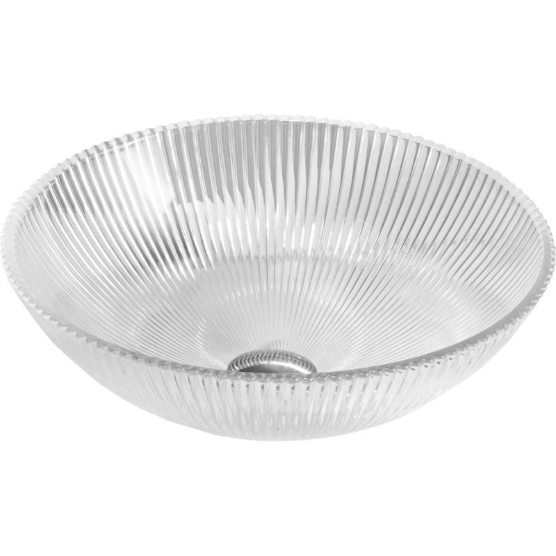 Mexen Zuri szklana umywalka nablatowa 39 x 39 cm, transparent - 24193900