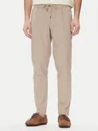 Spodnie męskie - Bugatti Chinosy 1950 76210C Beżowy Slim Fit - miniaturka - grafika 1