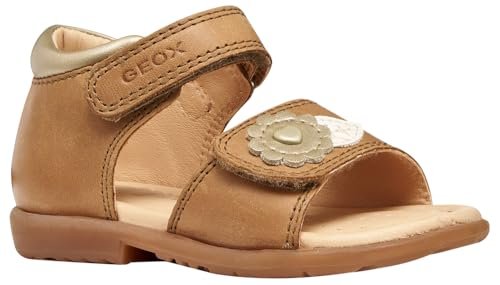 Geox Baby Girl B VERRED A sandały, koniak/platynowy, 23 EU