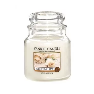 Świece - Yankee Candle Świeca w Średnim Słoiku Wedding Day YSSWD - grafika 1