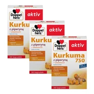 Suplementy diety - 3x Doppelherz® aktiv Kurkuma 750, 3x30 kapsułek ZESTAW - miniaturka - grafika 1