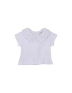 Paski - Gocco Unisex Baby Haftowany pasek szyi T-shirt, Optyczny biały, 6-9 miesięcy - miniaturka - grafika 1