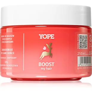 Yope YOPE MASKA DO WŁOSÓW 250ML BOOST 5903760203061 - Maski do włosów - miniaturka - grafika 1