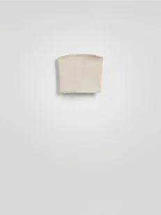 Reserved - Top bandeau - beżowy - Koszulki i topy damskie - miniaturka - grafika 1