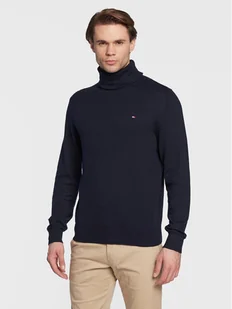 Tommy Hilfiger Golf Pima MW0MW28048 Granatowy Regular Fit - Swetry męskie - miniaturka - grafika 1
