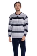 Piżamy męskie - Ciepła piżama męska MAXIMO XXL Szary - miniaturka - grafika 1