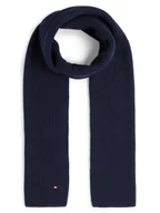 Apaszki i szaliki męskie - Tommy Hilfiger Szalik męski Mężczyźni Bawełna czarny jednolity, ONE SIZE - miniaturka - grafika 1
