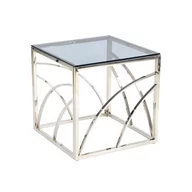 Ławy i stoliki kawowe - Universe Kwadrat Srebrny Halmar Ława Halmar - miniaturka - grafika 1