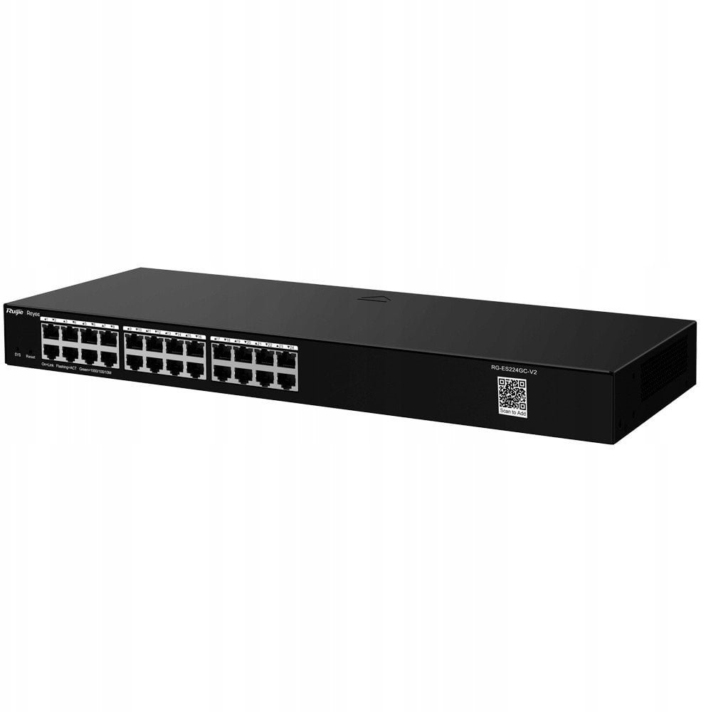 Ruijie Reyee RG-ES224GC-V2| Switch Easy Smart, 24 portów, 24xGE, Desktop, Cloud, Rack 6971693278776