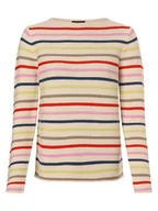 Swetry damskie - Franco Callegari Sweter damski Kobiety Bawełna beżowy|wielokolorowy w paski, S - miniaturka - grafika 1