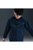 Kurtki damskie - Kurtka ztkaniny dla dużych dzieci (chłopców) Nike Tech - Niebieski - miniaturka - grafika 1