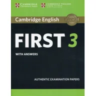 Książki do nauki języka angielskiego - Cambridge English First 3 with answers Cambridge University Press - miniaturka - grafika 1