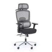 Fotele i krzesła biurowe - Krzesło biurowe JERRY, szary - miniaturka - grafika 1