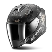 Kaski motocyklowe - Kask Otwarty Shark Skwal i3 Jet Czarny/AntracytowyXXL - miniaturka - grafika 1