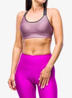 Bielizna sportowa damska - Sportowy stanik Under Armour Infinity High Bra - misty purple/black/purple - miniaturka - grafika 1