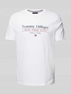 T-shirt z nadrukiem z logo - Koszulki męskie - miniaturka - grafika 1