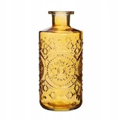 Świeczniki - Szklany wazon świecznik 21 cm butelka ocre - miniaturka - grafika 1