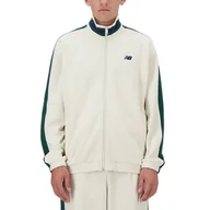 Bluzy sportowe męskie - Bluza męska New Balance MJ41503LIN  beżowa - miniaturka - grafika 1