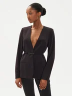 Marynarki i żakiety damskie - Calvin Klein Marynarka K20K207154 Czarny Slim Fit - miniaturka - grafika 1