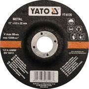 Materiały ścierne - Yato Tarcza do szlifowania metalu 125x8,0x22 mm YT-6126 - miniaturka - grafika 1