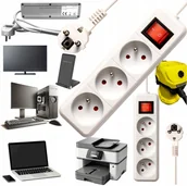 Listwy zasilające - Listwa zasilająca Bounn BOUNN listwa zasilajÄ ca antyprzepiÄciowa 3 gniazda 1,5 m biaÅa 16A - miniaturka - grafika 1