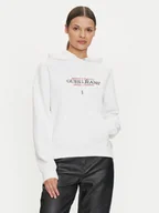 Bluzy damskie - Guess Jeans Bluza W4YQ15 KC811 Biały Regular Fit - miniaturka - grafika 1