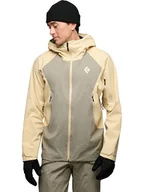 Kurtki i kamizelki sportowe męskie - Black Diamond Kurtka hardshellowa "Recon" w kolorze kremowo-szarym - miniaturka - grafika 1