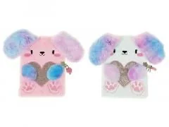 Notes A5 w okładce pluszowej Piesek Mix - Notesy i bloczki - miniaturka - grafika 1