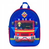 Plecaki - Brandweerman Sam Strażak Sam 3D dziecięcy plecak - wóz strażacki - czerwony i niebieski 8712645260429 - miniaturka - grafika 1