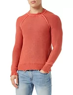 Swetry męskie - Replay Sweter męski, 518 Spice Orange, M - miniaturka - grafika 1