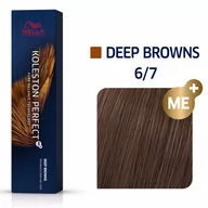 Farby do włosów i szampony koloryzujące - Wella Professionals Professionals Koleston Perfect ME+ Deep Browns trwały kolor włosów odcień 6/7 60 ml - miniaturka - grafika 1