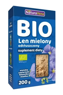 NaturAvena LEN MIELONY ODTŁUSZCZONY 200G BIO - Zdrowa żywność - miniaturka - grafika 1