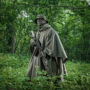 M-Tac - Poncho przeciwdeszczowe - Oliwkowe - 20301001 - Odzież taktyczna i umundurowanie - miniaturka - grafika 7