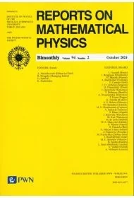 Reports On Mathematical Physics 94/2 - Polska - Czasopisma - miniaturka - grafika 1