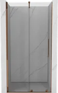 Ścianki i drzwi prysznicowe - Mexen Velar drzwi prysznicowe rozsuwane 100 cm, transparent, różowe złoto - 871-100-000-01-60 - miniaturka - grafika 1