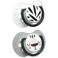 Smoczki uspokajające - Lovi Lovi Dynamiczny smoczek uspokajający 0-3m Salt&Pepper 2szt. | szybka  | szeroki wybór smoczków uspokajających - miniaturka - grafika 1